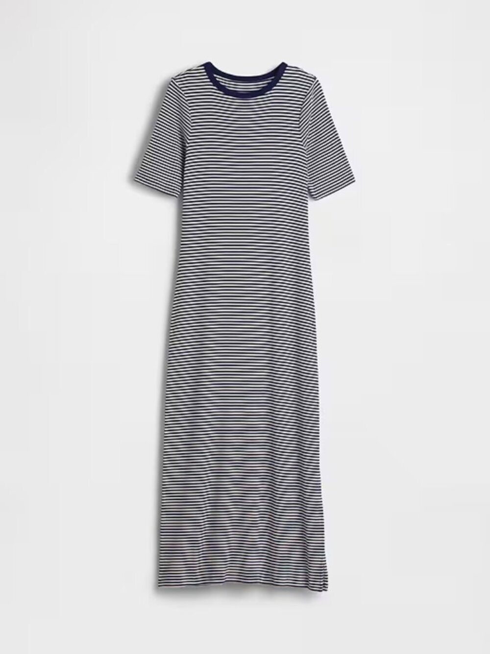 Gap Modern Maxi Dress Size Small White and Navy Blue Stripe New NWT